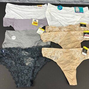 INC International Concepts  Thong Vanity Fair Alfani Panty's Lot Size M 8 pair